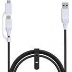 Raptor CC200 Cable USB 2.0 a USB-C/Micro USB 2.75m Blanco