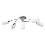 VidaXL Lámpara de Techo Pantallas Cerámica 3xE14 Blanco
