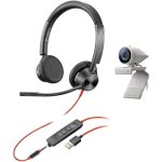 Casque Plantronics Blackwire 3325 USB-A stéréo avec webcam Full HD 1080p