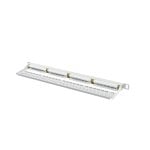 Pannello Patch Lanberg PPU6-0024-S 24 Porte RJ-45 Cat 6 0,5U Metallico Grigio