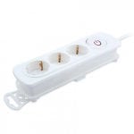 TM Electron Extesão 3 Tomadas com Proteção Branco