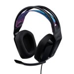 Auriculares Logitech G335 con cable, jack 3,5 mm, gaming y micrófono, negros