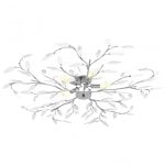 VidaXL Lampada da Soffitto Foglie di Vetro 5xE14