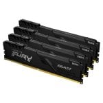 Kingston Technology FURY 32GB 3200MT/s DDR4 CL16 DIMM (Kit da 4) Beast Black