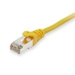 Equipaggia il cavo di rete Platinum S/FTP senza alogeni Cat 6A 0,25 m giallo