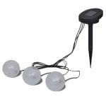 VidaXL Confezione da 3 Lampioni Solari LED Galleggianti per Piscina