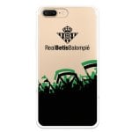 Funda Licencia Oficial Real Betis Balompié Fondo Hinchada Bética Negro para iPhone 8 Plus