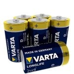 Varta Longlife Pack 6 Pilas Alcalinas D LR20 Varta Longlife Pack 6 Pilas Alcalinas D LR20