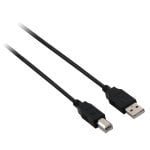V7 Cavo USB nero da USB 2.0 A maschio a USB 2.0 B maschio 2m 6.6ft V7 Cavo USB nero da USB 2.0 A maschio a USB 2.0 B maschio 2m 6.6ft