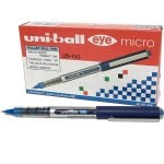 Uni-Ball Eye Micro UB-150 Boîte de 12 stylos à encre pigmentée bleue Uni-Ball Eye Micro UB-150 Boîte de 12 stylos à encre pigmentée bleue