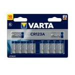 Varta Pack 10 Pilas de Litio CR123A 3V Varta Pack 10 Pilas de Litio CR123A 3V