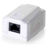 Roseta de Superficie Cat6 Conector Red Hembra RJ45 Roseta de Superficie Cat6 Conector Red Hembra RJ45