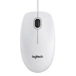 Logitech B100 Ratón Blanco
