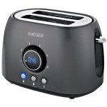 Tostadora Haeger Future TO-08D.012A 2 Ranuras Anchas 800W 6 Niveles Gris