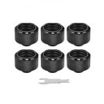 Thermaltake Pacific C-Pro Pack 6 Racores G1/4 Tubo PETG 16mm OD Compresión Negro Thermaltake Pacific C-Pro Pack 6 Racores G1/4 Tubo PETG 16mm OD Compresión Negro