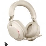 Jabra Evolve2 85 MS Teams Auriculares Bluetooth con Soporte de Carga USB-C Beige Jabra Evolve2 85 MS Teams Auriculares Bluetooth con Soporte de Carga USB-C Beige