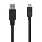 Aisens Cable USB 3.1 a USB-C Macho/Macho 0.5m Negro