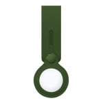 Portachiavi in silicone verde Cool Loop compatibile con AirTag