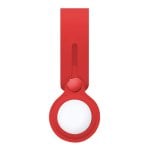 Portachiavi in silicone rosso Cool Loop compatibile con AirTag