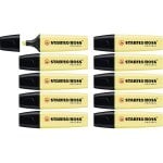 STABILO Boss Original Pastel 10 Marcadores Fluorescentes Amarillo Cremoso STABILO Boss Original Pastel 10 Marcadores Fluorescentes Amarillo Cremoso
