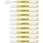 STABILO Swing Cool 10 Marcadores Fluorescentes Amarillo Cremoso