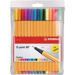 STABILO Point 88 Koffer mit 15 Markern (5 Fluor) STABILO Point 88 Koffer mit 15 Markern (5 Fluor)