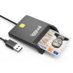 Iggual IGG316740 Lector de Tarjeta Magnética USB Negro