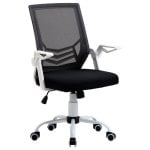 Vinsetto Silla de Oficina Giratoria con Reposabrazos Negra Vinsetto Silla de Oficina Giratoria con Reposabrazos Negra