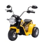 Homcom Moto Eléctrica Tres Ruedas con Bocina Amarilla Homcom Moto Eléctrica Tres Ruedas con Bocina Amarilla