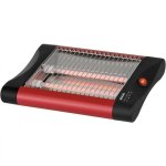 Tostapane piatto Sogo TOS-SS-5317 2 fette 300 W Scongelamento Riscaldamento Nero Rosso