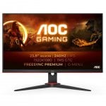 AOC G2 24G2ZE/BK LED display 60,5 cm (23.8") 1920 x 1080 Pixel Full HD Nero, Rosso