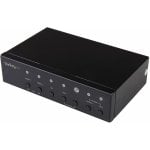 StarTech.com Extendeur vidéo HDBaseT multi-entrées avec switch intégré - HDMI, VGA, DisplayPort via Cat5e ou Cat 6 - 4K