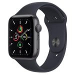 Apple Watch SE 2021 GPS 44mm Aluminio Gris Espacial con Correa Deportiva Negra