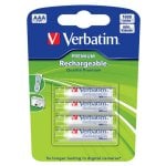 Verbatim Pack 4 Pilas Recargables 1000mAh AAA LR3