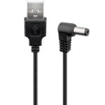 Goobay Cable de Alimentación USB a DC 5V 1m Negro