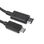 Câble USB-C vers Micro USB 2.0 Mâle/Mâle 1m Noir