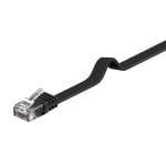Cavo di rete piatto UTP Cat6 Goobay 2 m Nero