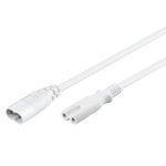 Goobay Cable Alimentacion Extensor C7/C8 2m Blanco
