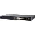 Cisco SG250-26P Switch de Red 26 Puertos Gigabit PoE Switch Negro