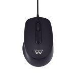 Ratón Ewent EW3159 USB 1000 DPI Ambidextro Negro Clic Silencioso