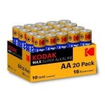 Pilha Alcalina AA Kodak Max Pack 20