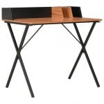VidaXL Secretária 80x50x84cm Preto/Castanho