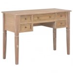VidaXL Escritorio de Madera 109.5x45x77.5cm Marrón