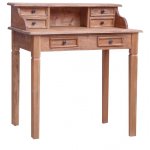 VidaXL Secretária com Gavetas de Madeira Maciça Reciclada 90x50x101cm