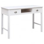 VidaXL Secretária 110x45x76cm Madeira Branca