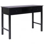 Scrivania in legno VidaXL 110x45x76 cm Nera