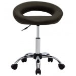 VidaXL Chaise de Travail à Roulettes Cuir Synthétique Marron