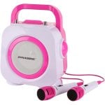 Dynasonic DK-201 Altifalante Karaoke com Microfone Rosa