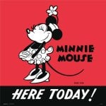 Erik Disney Minnie Print 90 30x30cm