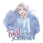 Erik Disney Frozen – Vertrauen Sie Ihrer Reise – Druck, 30 x 30 cm